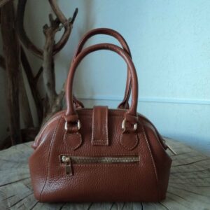 Bolso de Mano de Cuero